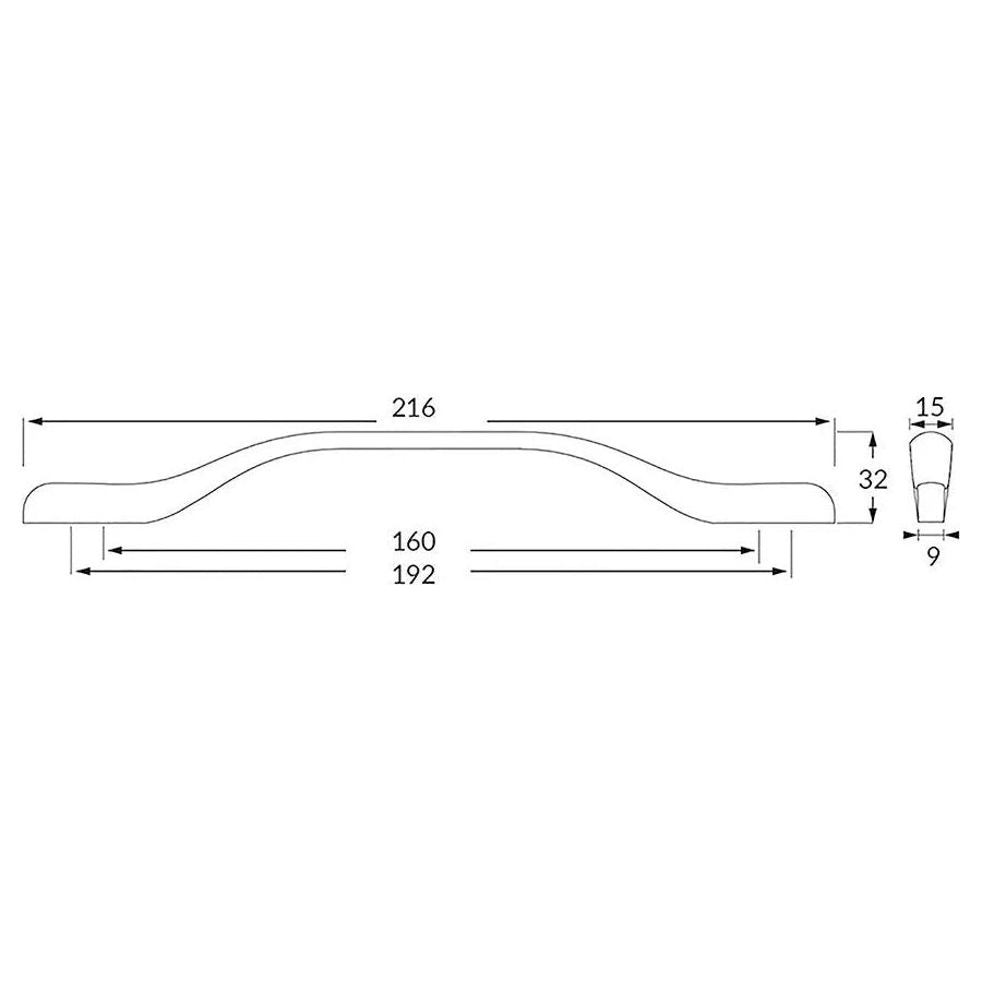 Rocheleau - E1473 Pull - POI-E1473-192-1802 | Montreal Lighting & Hardware