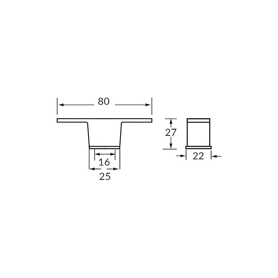 Rocheleau - E1476 Pull - POI-E1476-16-1917 | Montreal Lighting & Hardware