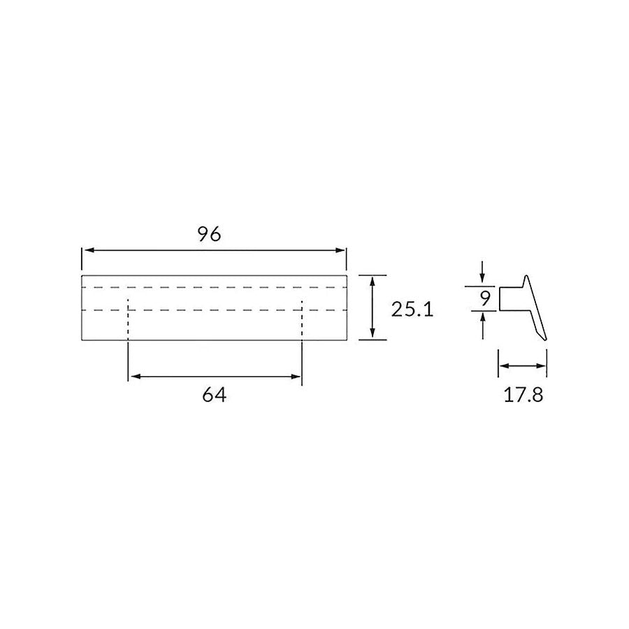 Rocheleau - E3611 Pull - POI-E3611-160-7W | Montreal Lighting & Hardware