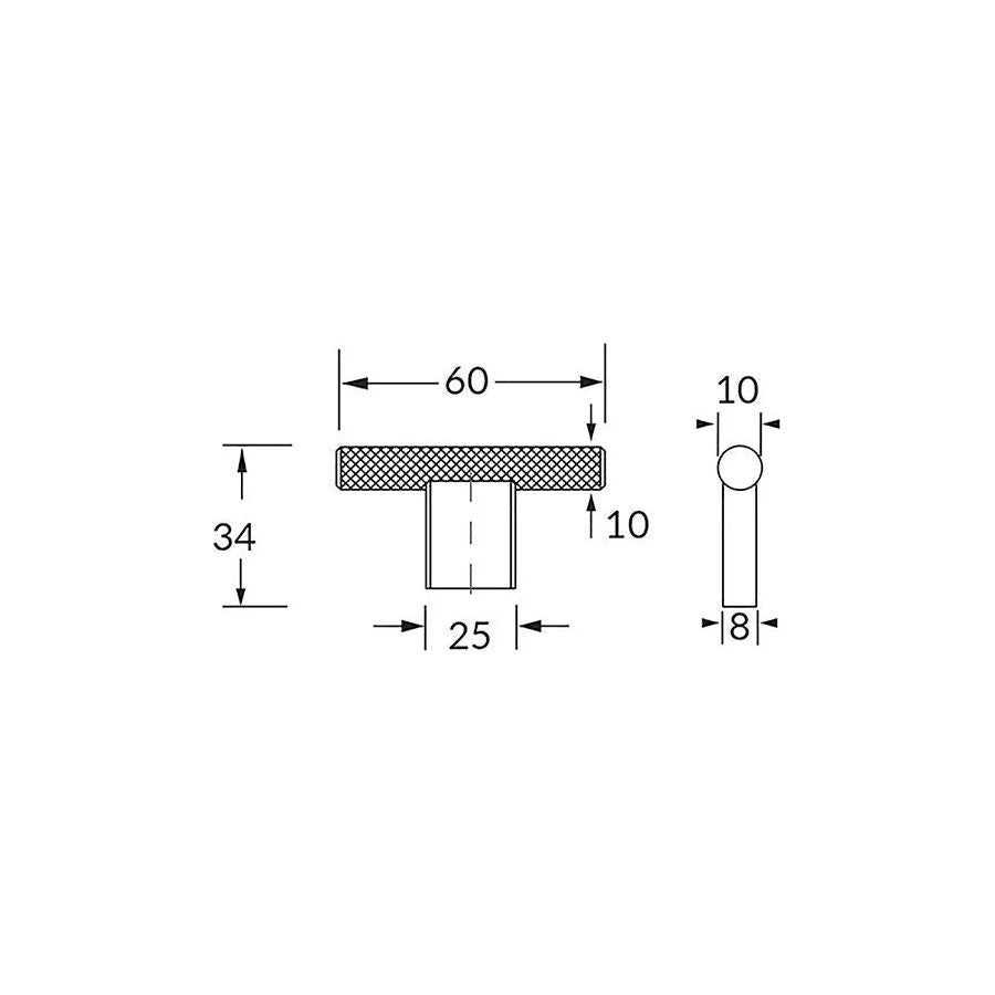 Rocheleau - Graf T-Knob - BOU-V430-60-L24 | Montreal Lighting & Hardware