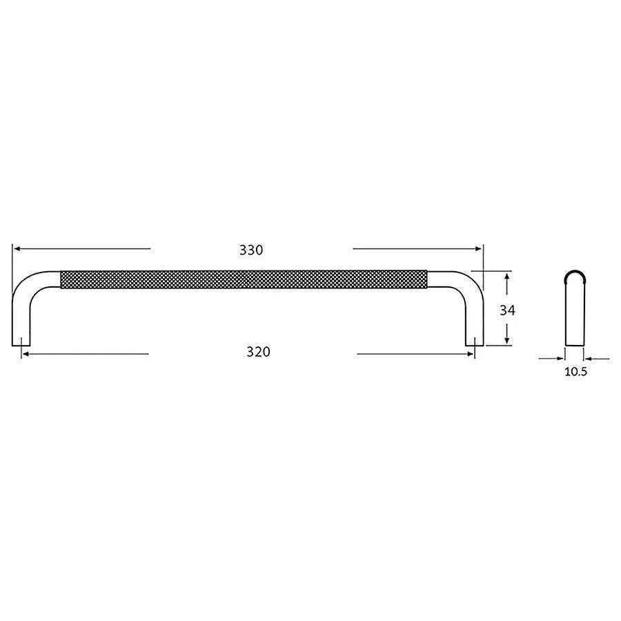 Rocheleau - GRIP Pull - POI-R8870-160-AL6 | Montreal Lighting & Hardware