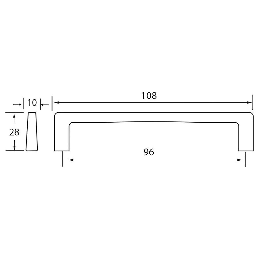 Rocheleau - Limit Pull - POI-R7205-96-BNL | Montreal Lighting & Hardware