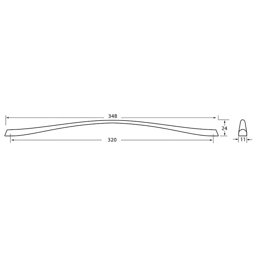 Rocheleau - R1517 Pull - POI-R1517-160-BSN | Montreal Lighting & Hardware