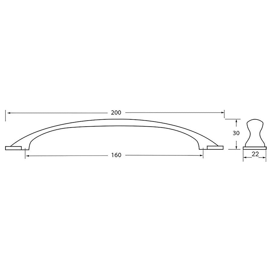 Rocheleau - R1983 Pull - POI-R1983-128-ABN | Montreal Lighting & Hardware