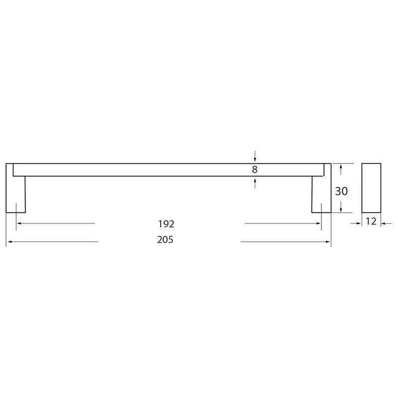 Rocheleau - R2004 Pull - POI-R2004-128-NM | Montreal Lighting & Hardware