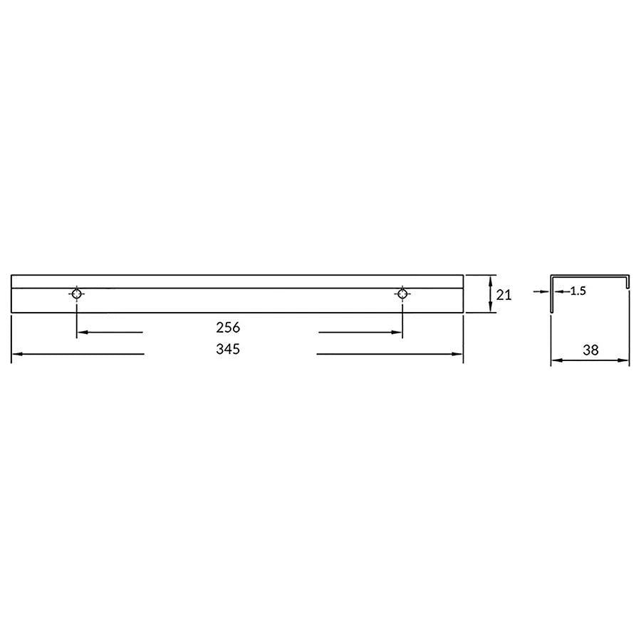 Rocheleau - R4361 Pull - POI-R4361-128-BSN | Montreal Lighting & Hardware