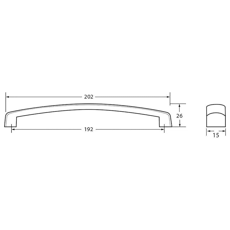 Rocheleau - R5618 Pull - POI-R5618-128-BSN | Montreal Lighting & Hardware