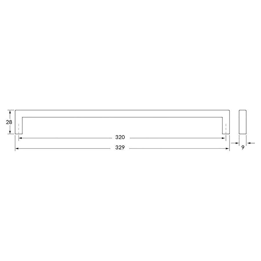 Rocheleau - R6003 Pull - POI-R6003-128-BB | Montreal Lighting & Hardware