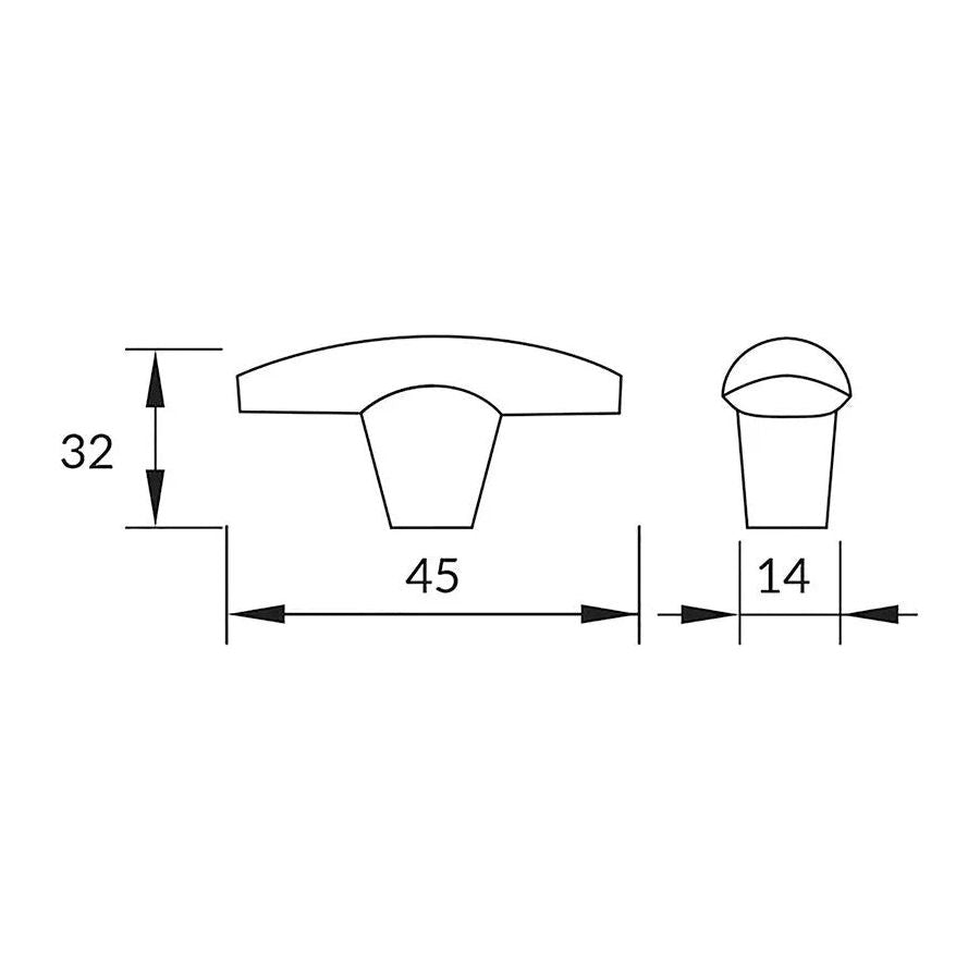 Rocheleau - R7090 Knob - BOU-R7090-ABN | Montreal Lighting & Hardware