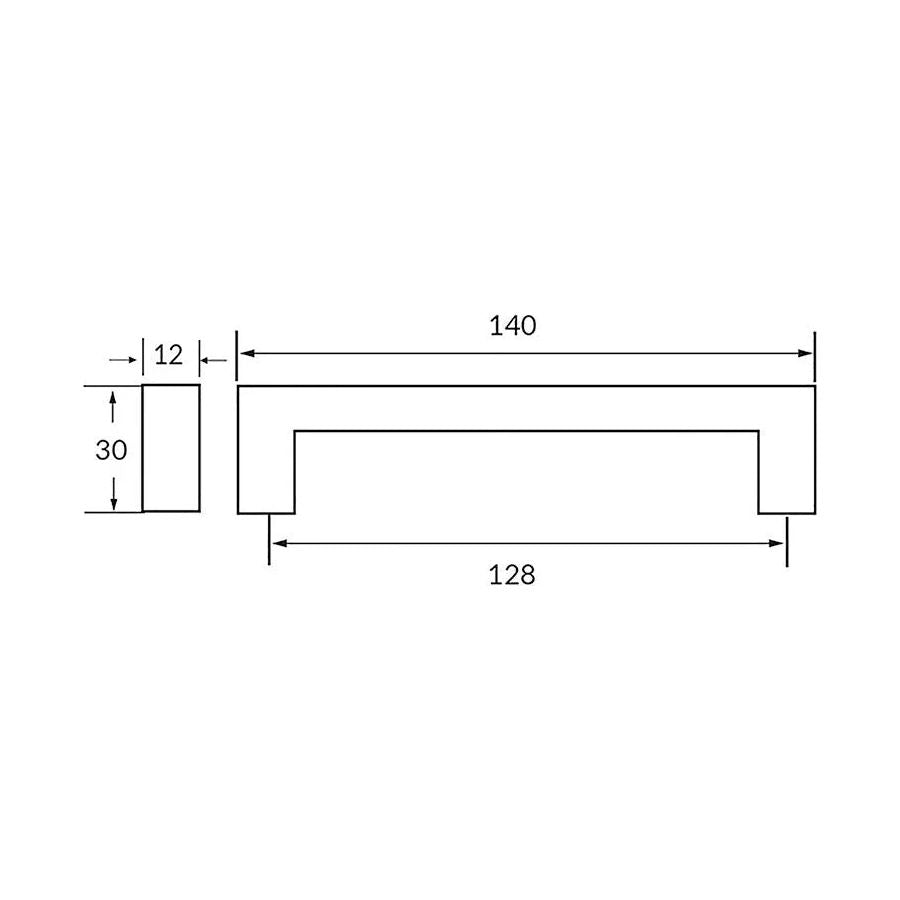 Rocheleau - R7092 Pull - POI-R7092-128-ABN | Montreal Lighting & Hardware