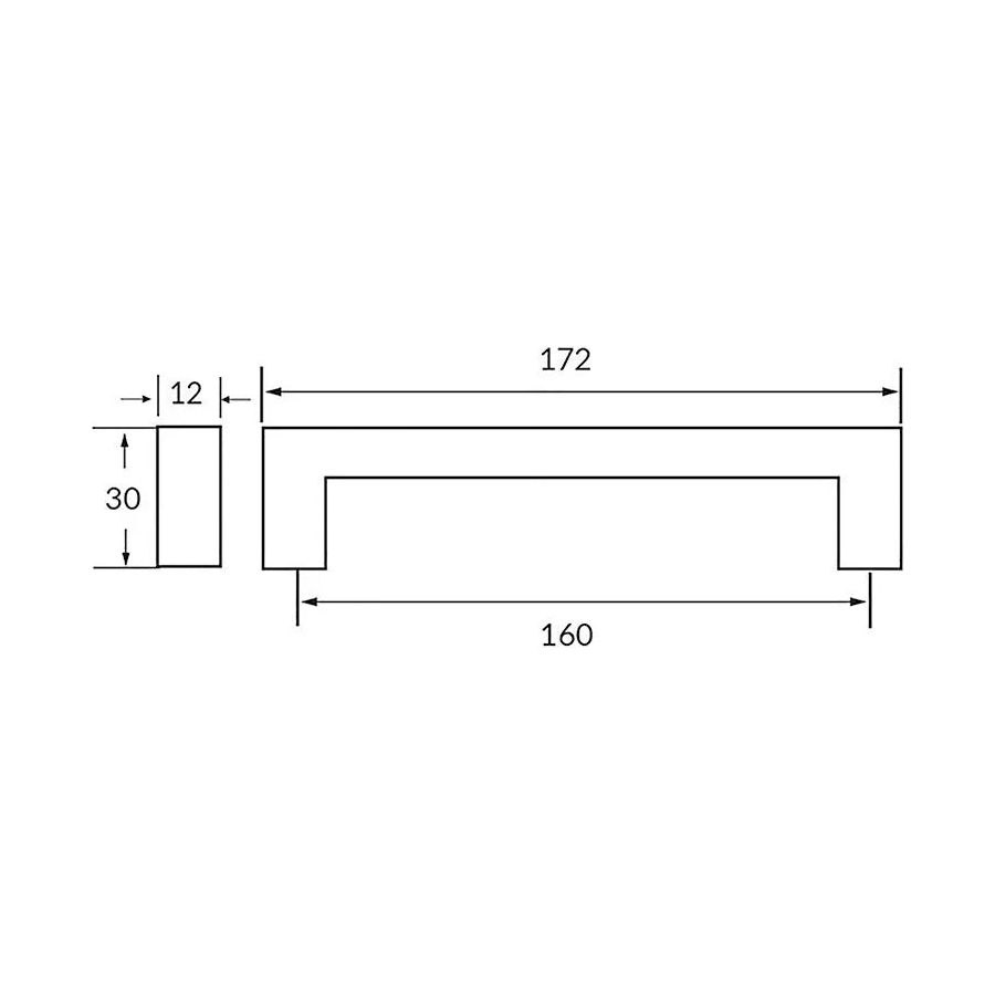 Rocheleau - R7092 Pull - POI-R7092-128-ABN | Montreal Lighting & Hardware