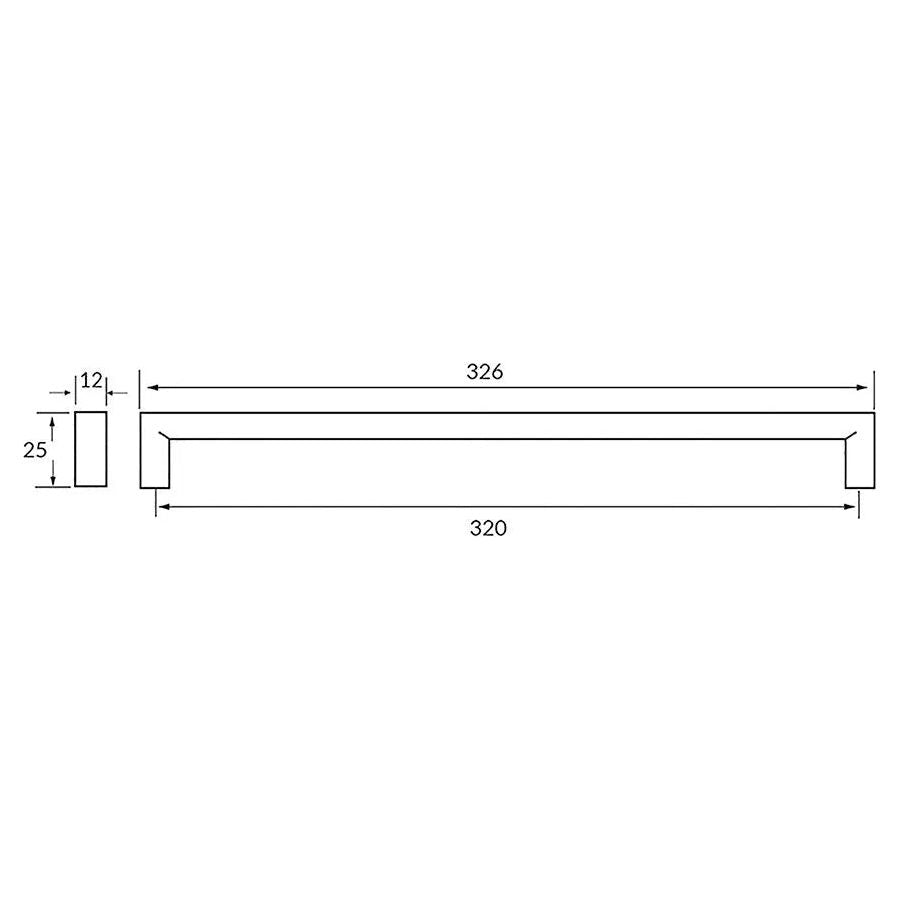 Rocheleau - R71197 Pull - POI-R71197-128-BSN | Montreal Lighting & Hardware