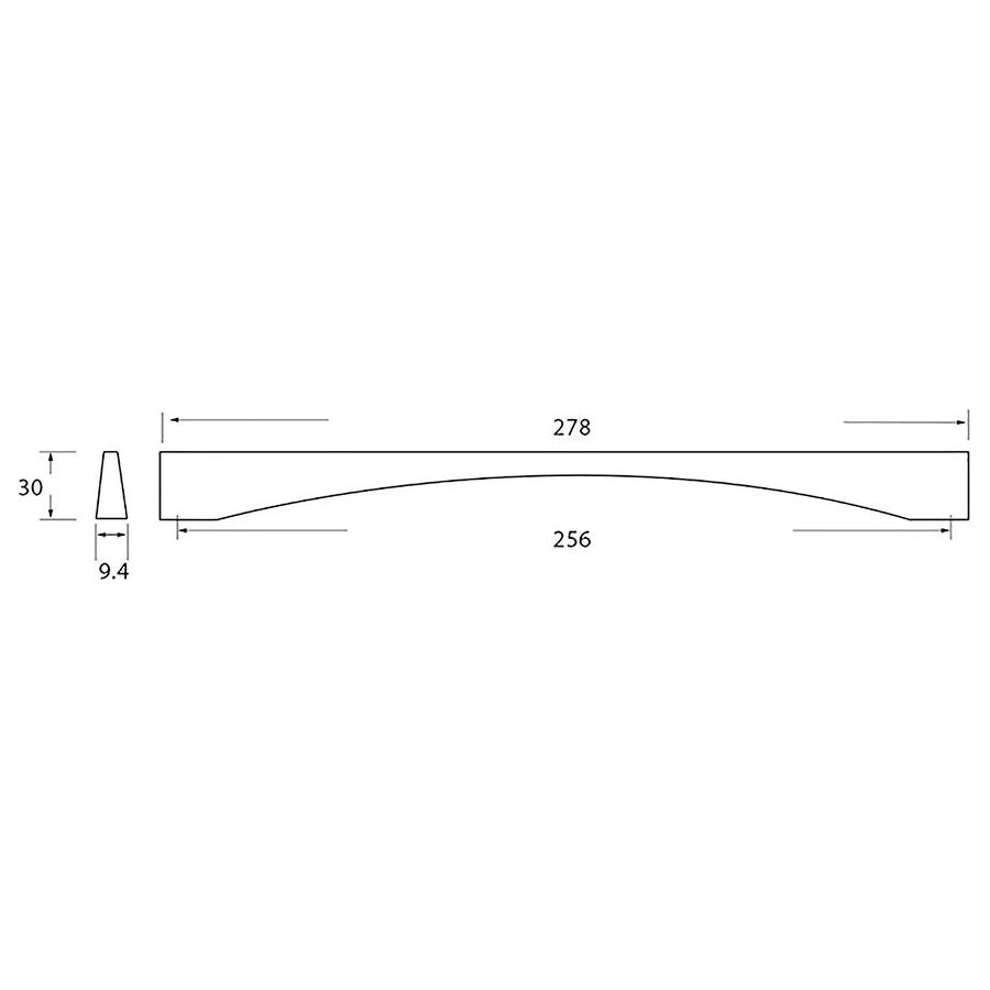 Rocheleau - R7127 Pull - POI-R7127-128-BNL | Montreal Lighting & Hardware