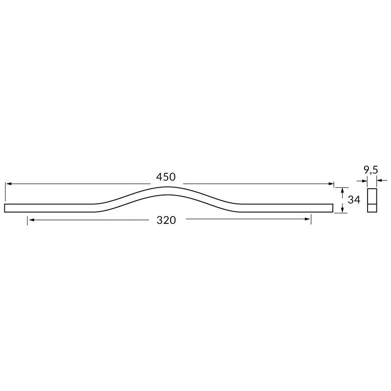 Rocheleau - R71481 Pull - POI-R71481-160-NA | Montreal Lighting & Hardware