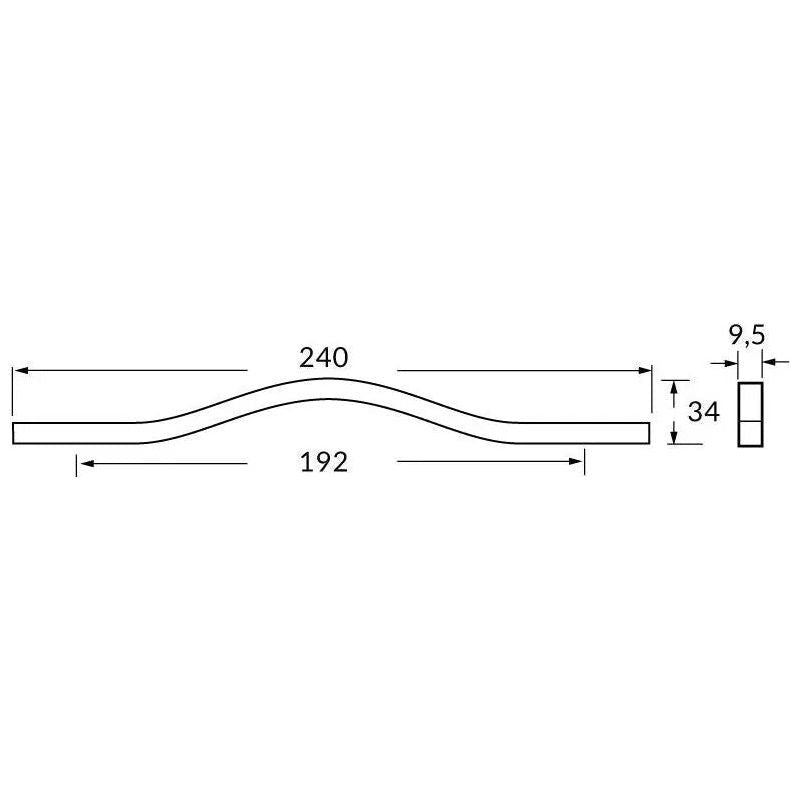 Rocheleau - R71481 Pull - POI-R71481-160-NA | Montreal Lighting & Hardware