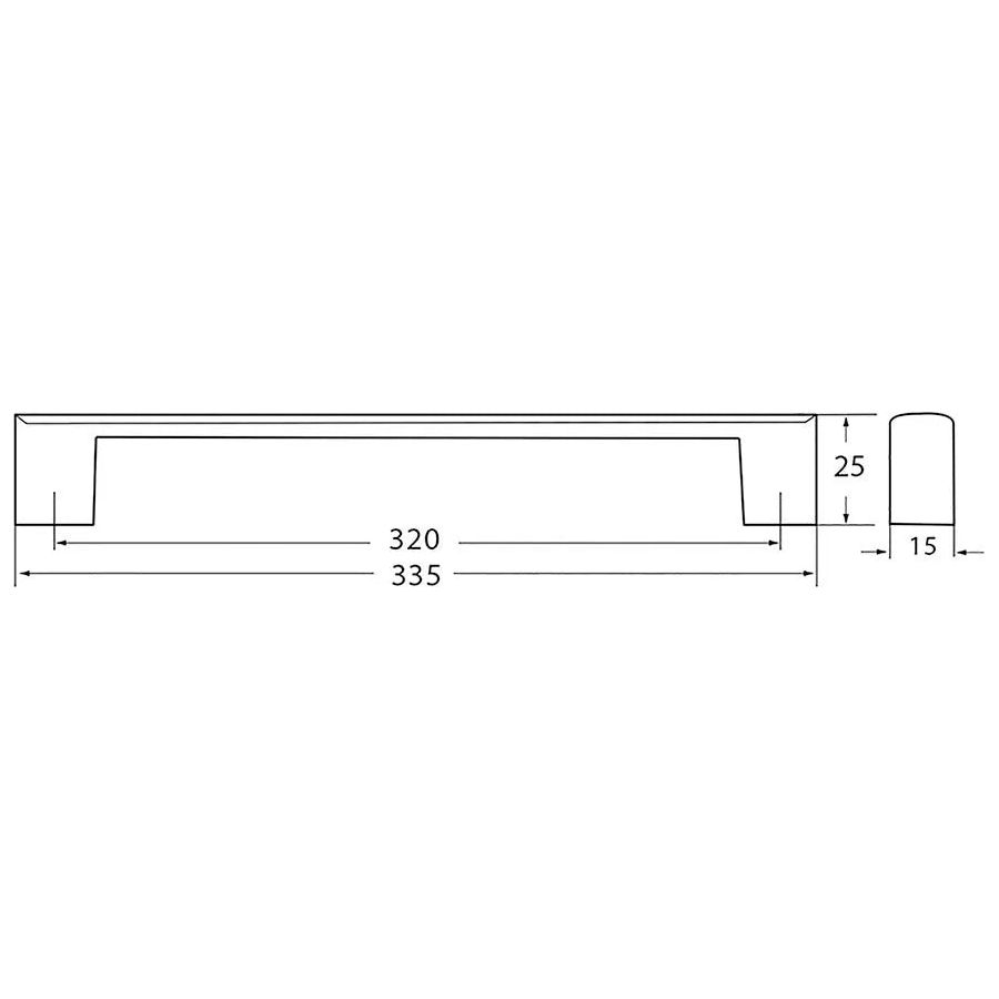 Rocheleau - R7170 Pull - POI-R7170-128-BAB | Montreal Lighting & Hardware