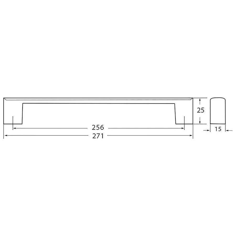 Rocheleau - R7170 Pull - POI-R7170-128-BAB | Montreal Lighting & Hardware