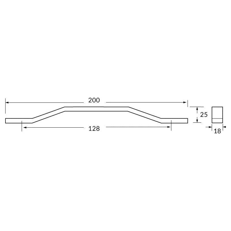 Rocheleau - R7265 Pull - POI-R7265-128-BNL | Montreal Lighting & Hardware