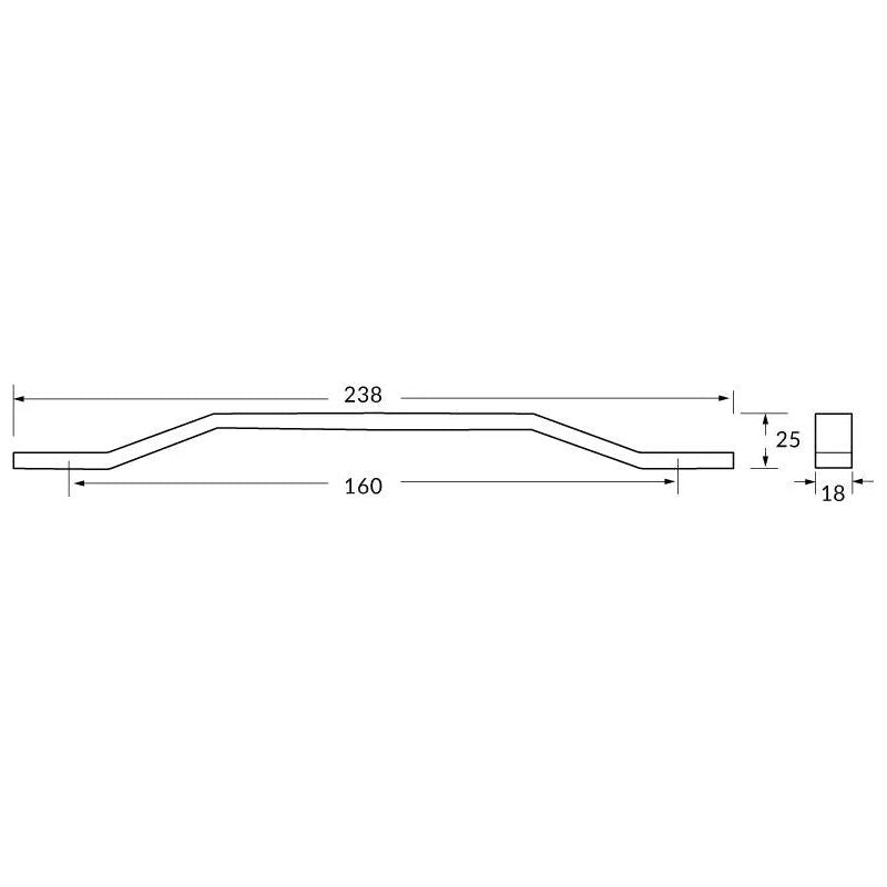 Rocheleau - R7265 Pull - POI-R7265-128-BNL | Montreal Lighting & Hardware