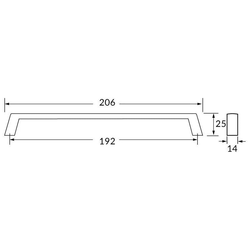 Rocheleau - R73224 Pull - POI-R73224-128-BB | Montreal Lighting & Hardware