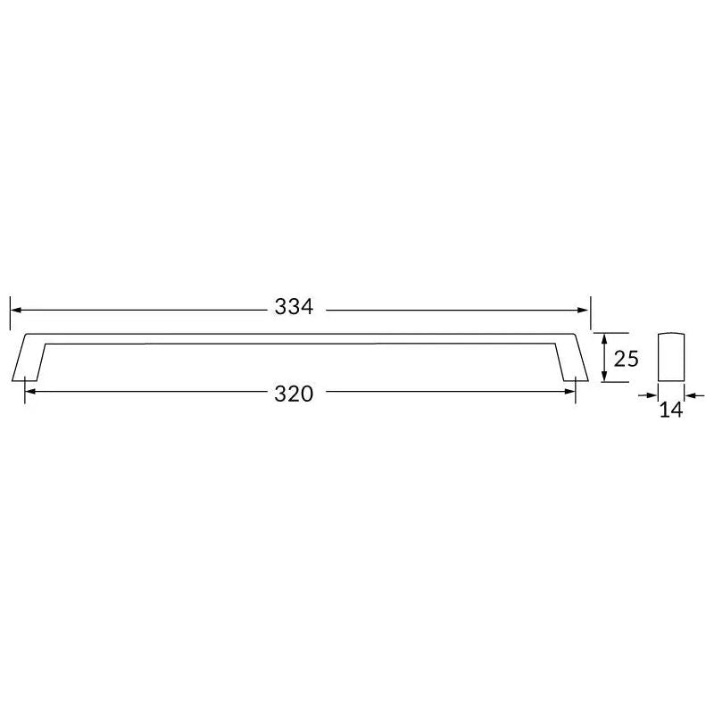 Rocheleau - R73224 Pull - POI-R73224-128-BB | Montreal Lighting & Hardware