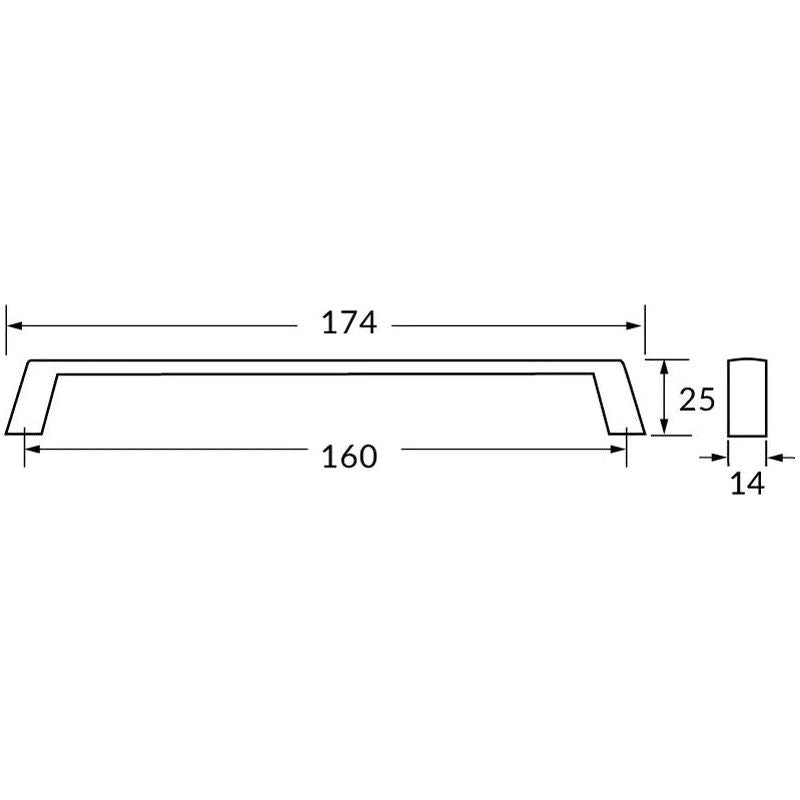 Rocheleau - R73224 Pull - POI-R73224-128-BB | Montreal Lighting & Hardware