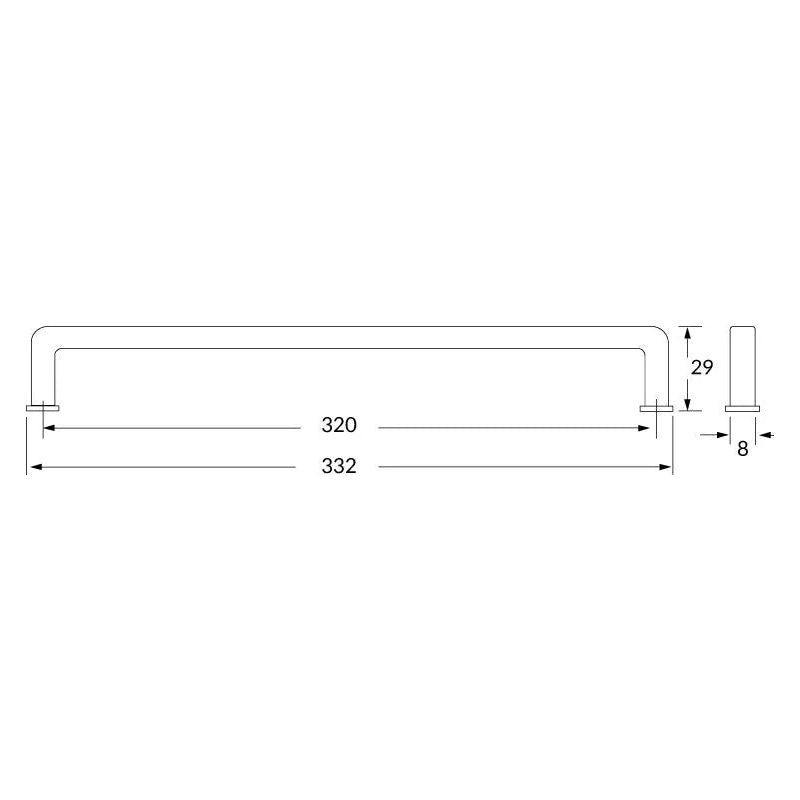 Rocheleau - R73463 Pull - POI-R73463-128-GA | Montreal Lighting & Hardware