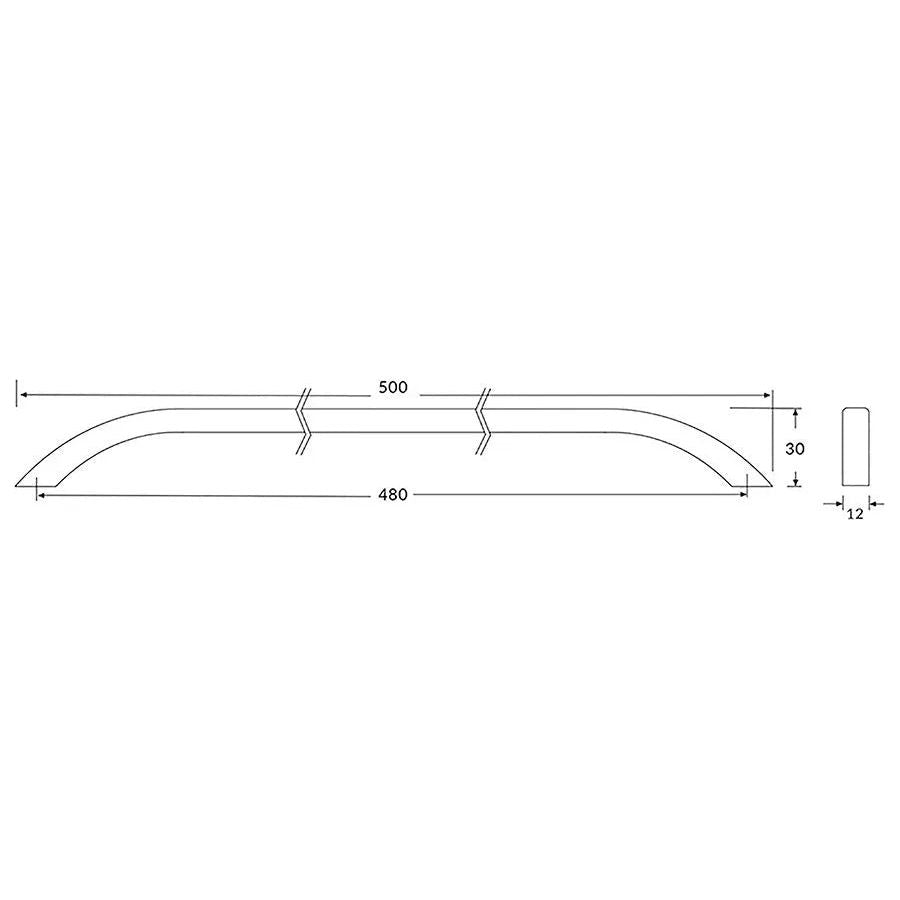 Rocheleau - R8175 Pull - POI-R8175-192-AL6 | Montreal Lighting & Hardware