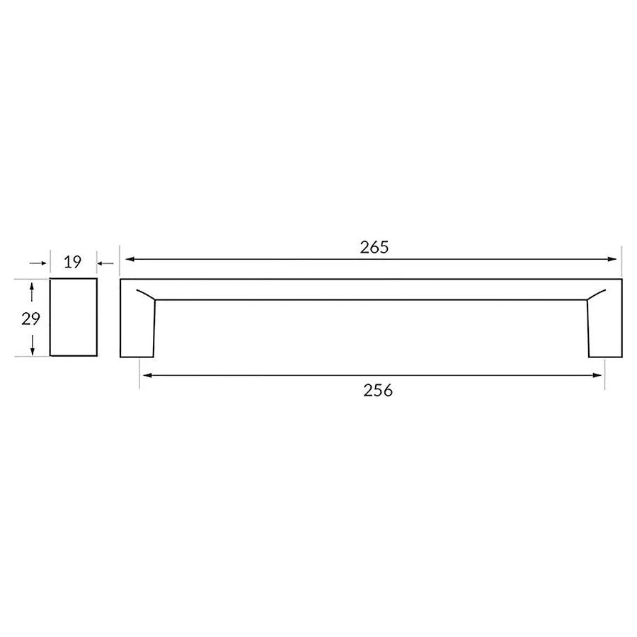 Rocheleau - R8948 Pull - POI-R8948-128-BSN | Montreal Lighting & Hardware