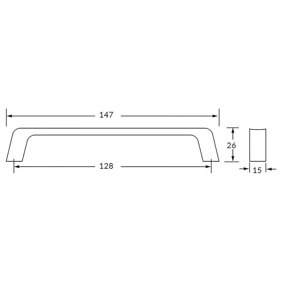 Rocheleau - Scoop2 Pull - POI-R3298-128-BB | Montreal Lighting & Hardware