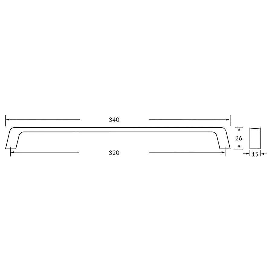 Rocheleau - Scoop2 Pull - POI-R3298-128-BB | Montreal Lighting & Hardware