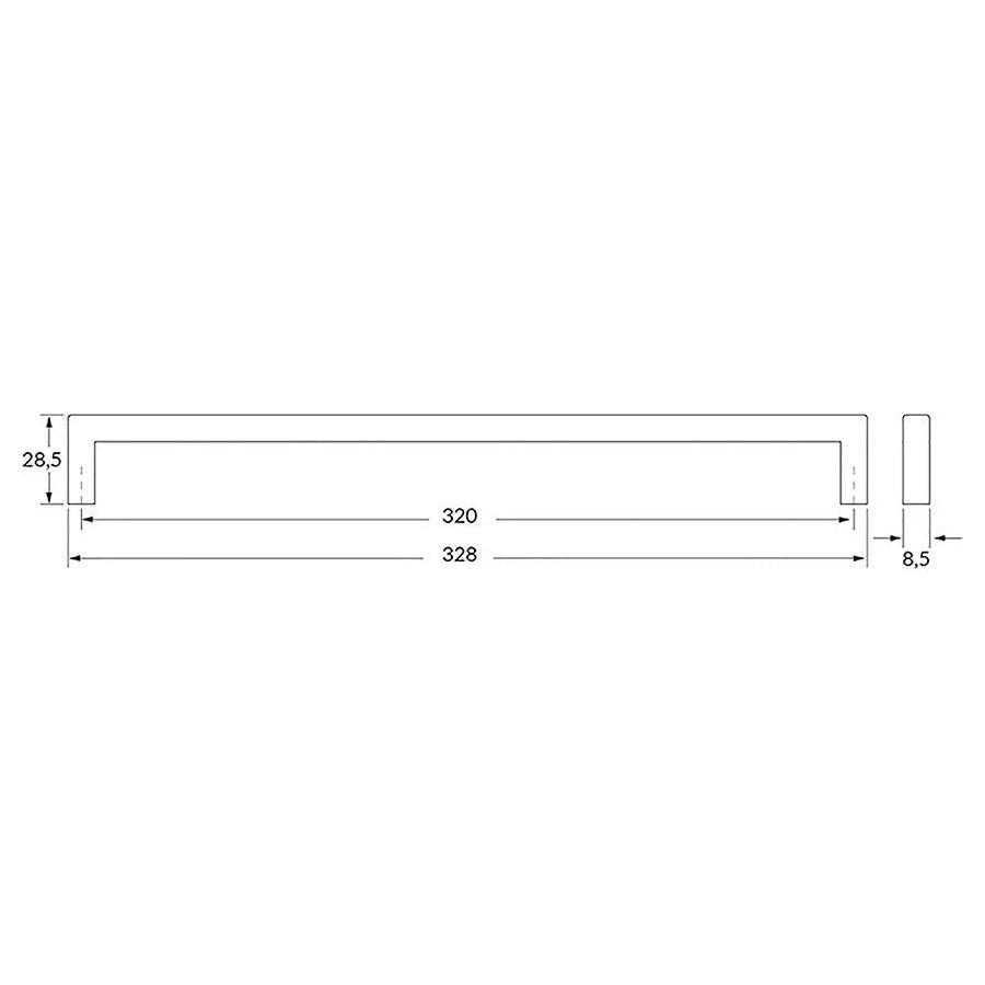 Rocheleau - U Pull - POI-V0056-128-Z01 | Montreal Lighting & Hardware