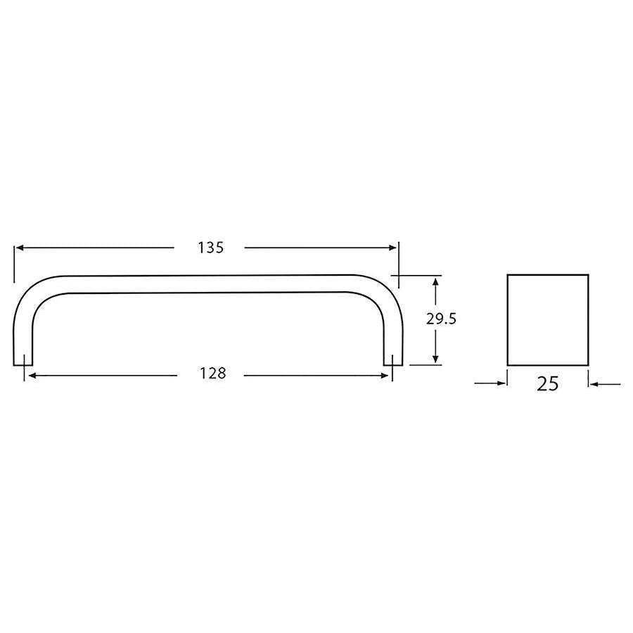 Rocheleau - V0195 Pull - POI-V0195128-L01 | Montreal Lighting & Hardware