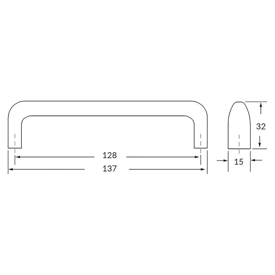 Rocheleau - V226 Pull - POI-V226-128-Z23 | Montreal Lighting & Hardware