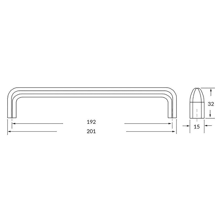 Rocheleau - V226 Pull - POI-V226-128-Z23 | Montreal Lighting & Hardware