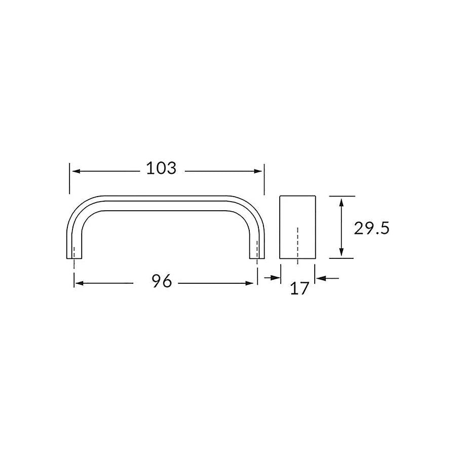 Rocheleau - V301 Pull - POI-V301-160-L09 | Montreal Lighting & Hardware