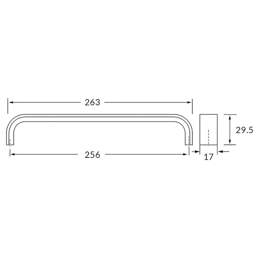 Rocheleau - V301 Pull - POI-V301-160-L09 | Montreal Lighting & Hardware