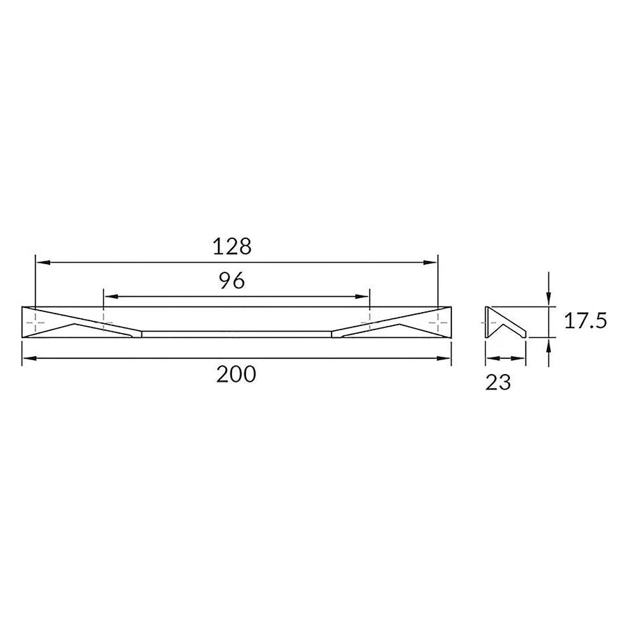 Rocheleau - V322 Pull - POI-V322-128-L09 | Montreal Lighting & Hardware