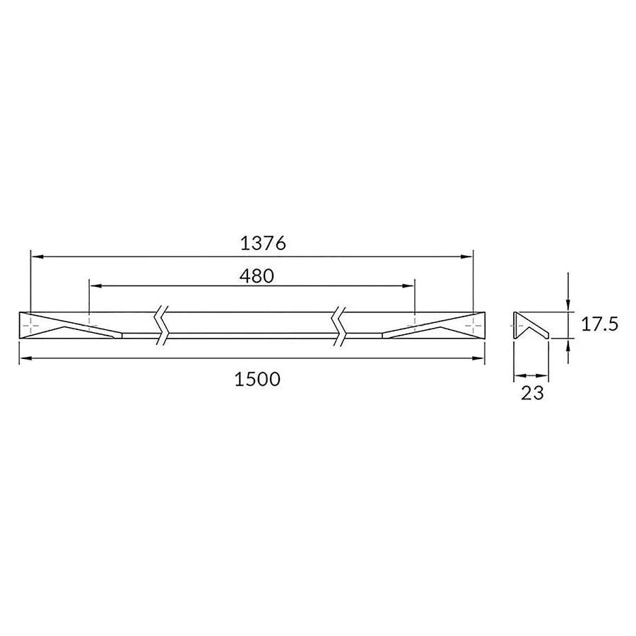 Rocheleau - V322 Pull - POI-V322-128-L09 | Montreal Lighting & Hardware