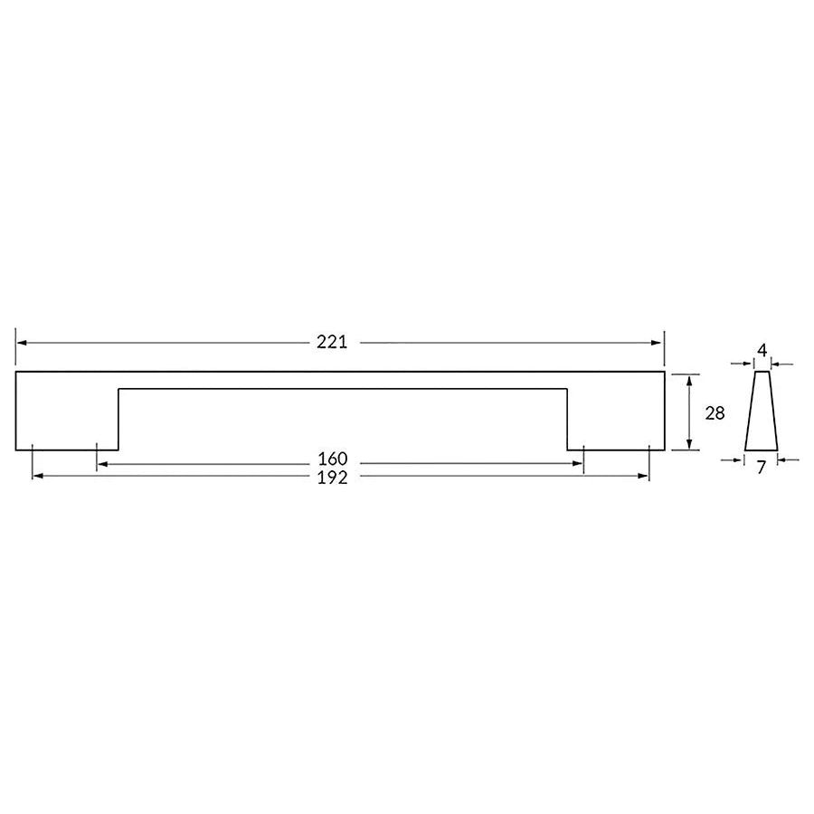 Rocheleau - V53 Pull - POI-V53096LP11 | Montreal Lighting & Hardware