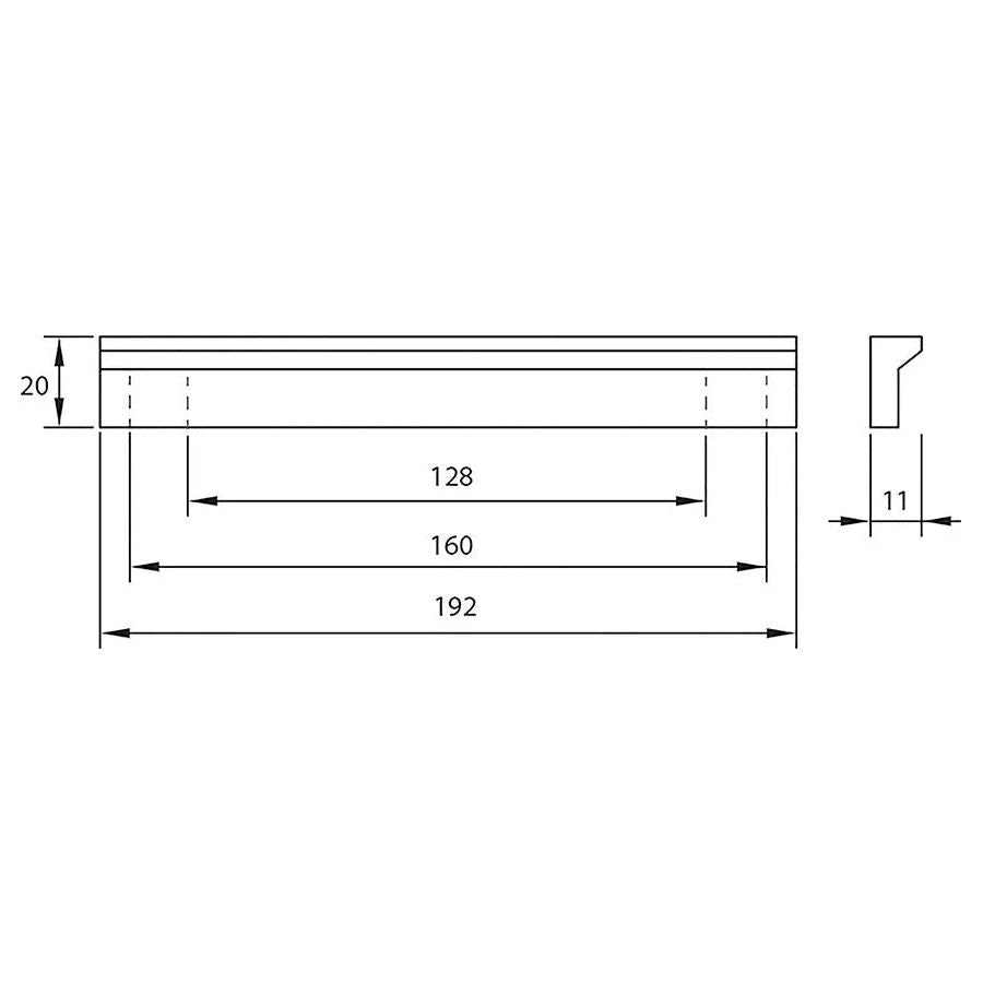 Rocheleau - V78 Pull - POI-V78-160-L01 | Montreal Lighting & Hardware