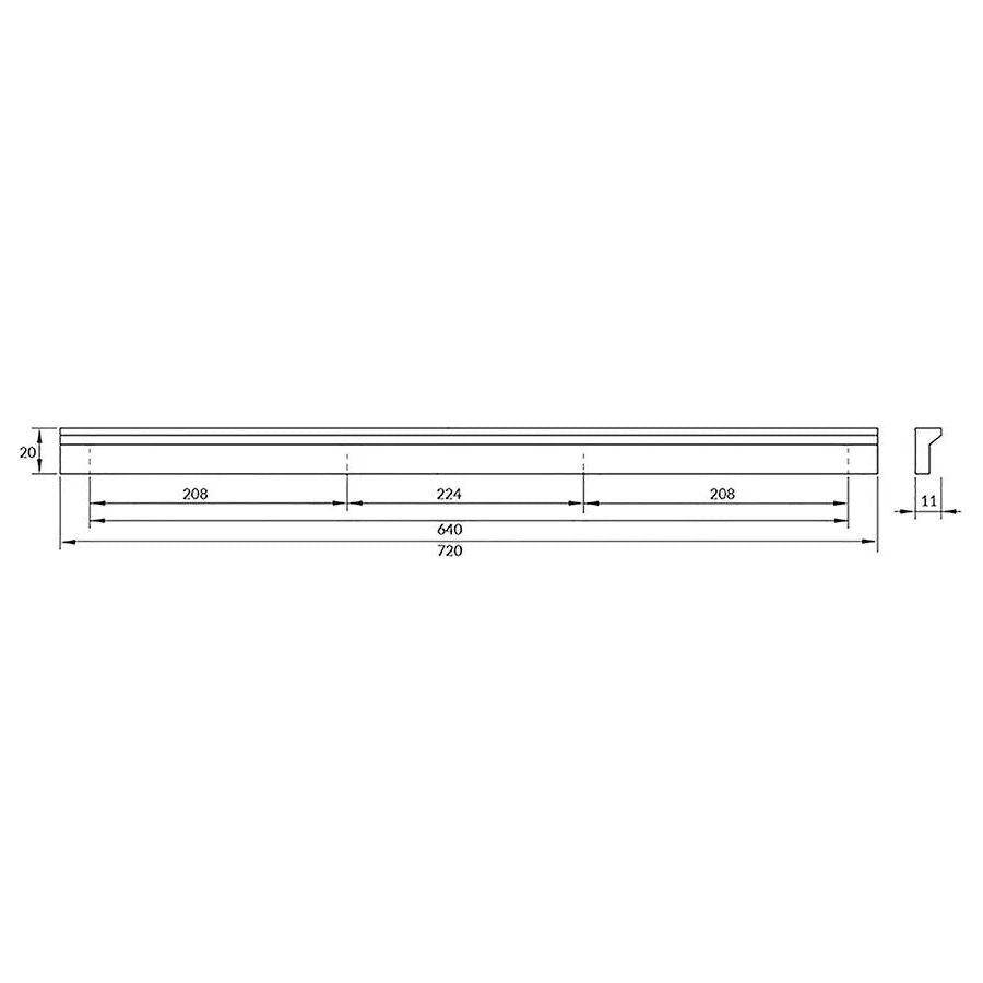 Rocheleau - V78 Pull - POI-V78-160-L01 | Montreal Lighting & Hardware