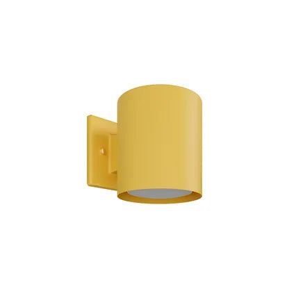 SNOC - 1829-53 - Evolution Outdoor Wall Short Downlight Cylinder Light - Evolution - Saffron Yellow