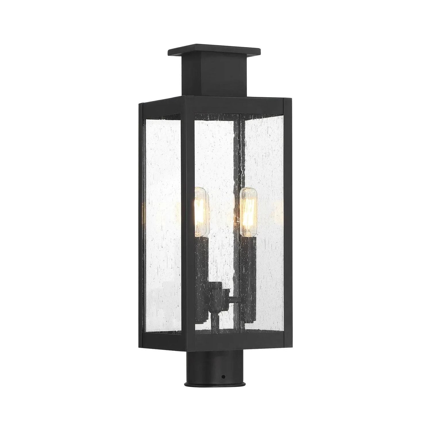 Savoy House - Ascott Outdoor Post Lantern - 5-828-BK | Montreal Lighting & Hardware