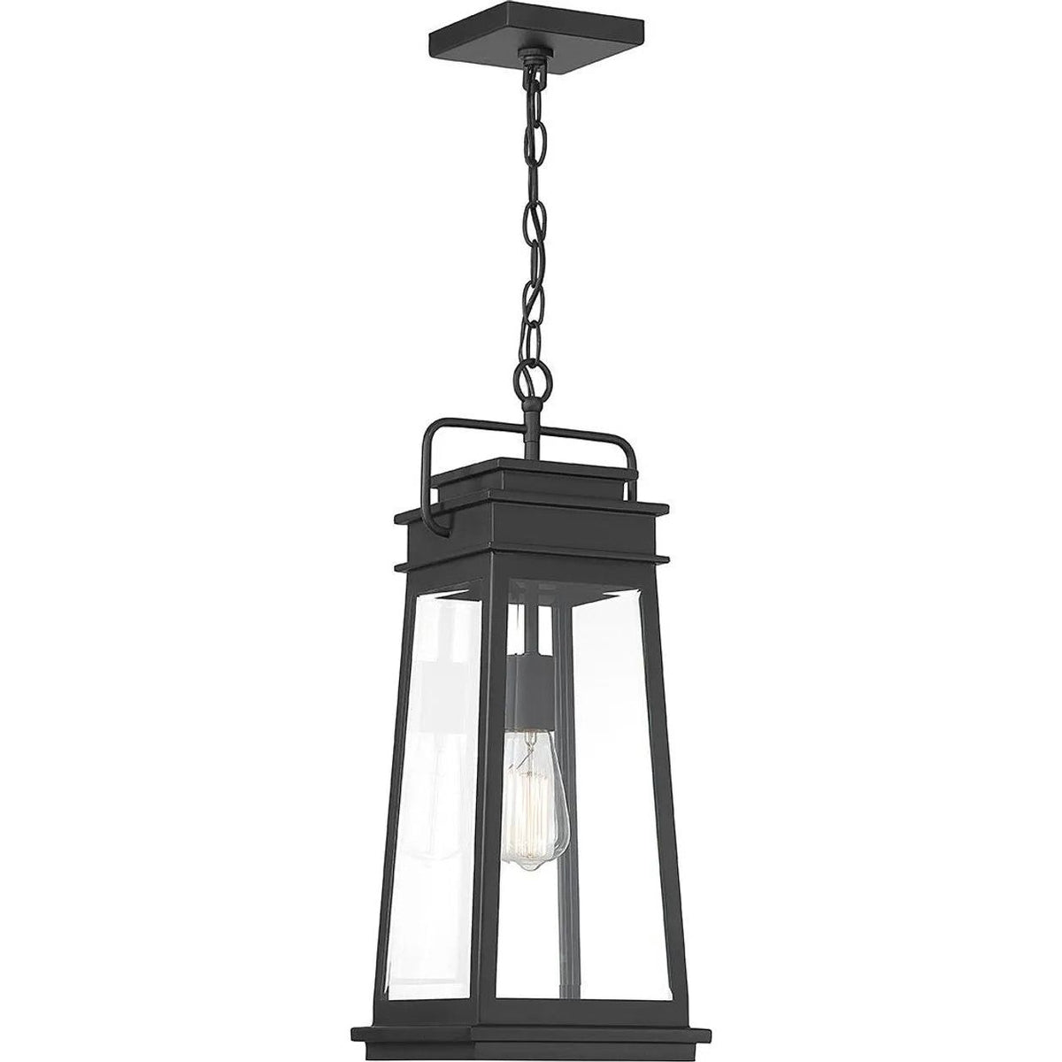 Savoy House - Boone Outdoor Hanging Lantern - 5-816-BK | Montreal Lighting & Hardware