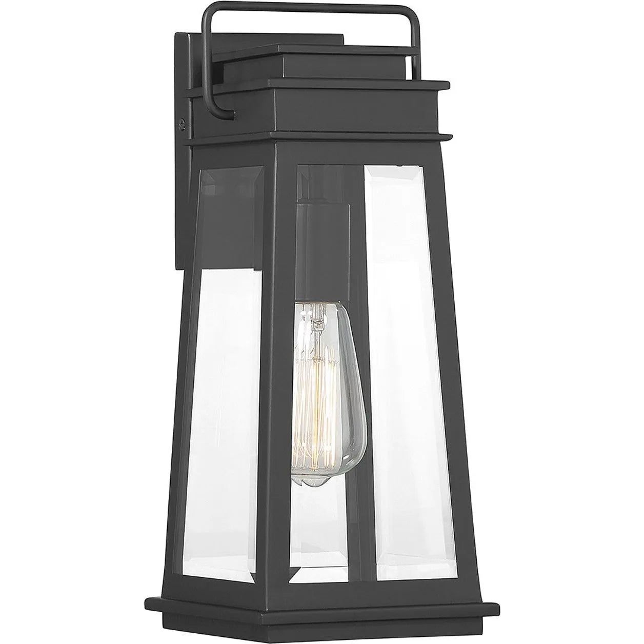 Savoy House - Boone Outdoor Wall Lantern - 5-812-BK | Montreal Lighting & Hardware