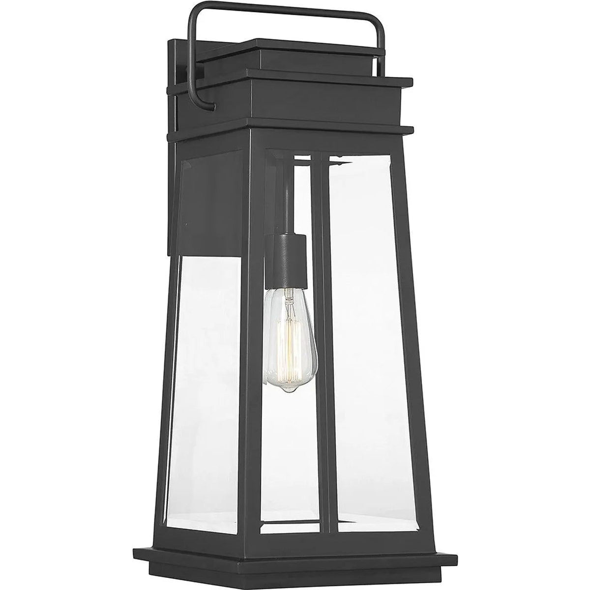 Savoy House - Boone Outdoor Wall Lantern - 5-814-BK | Montreal Lighting & Hardware