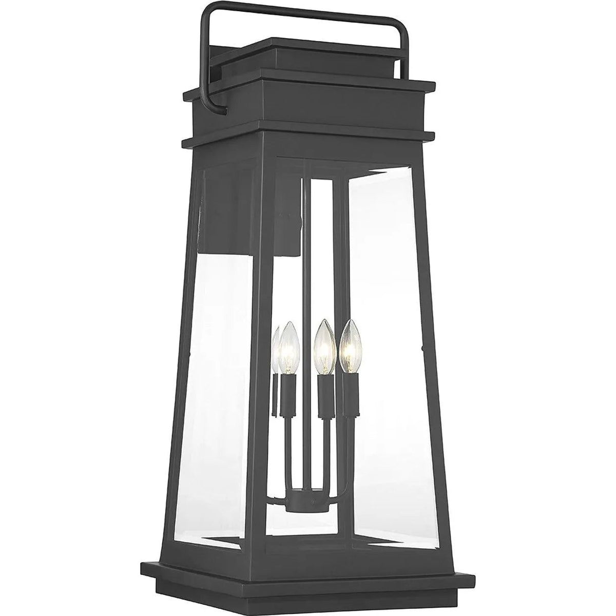 Savoy House - Boone Outdoor Wall Lantern - 5-815-BK | Montreal Lighting & Hardware