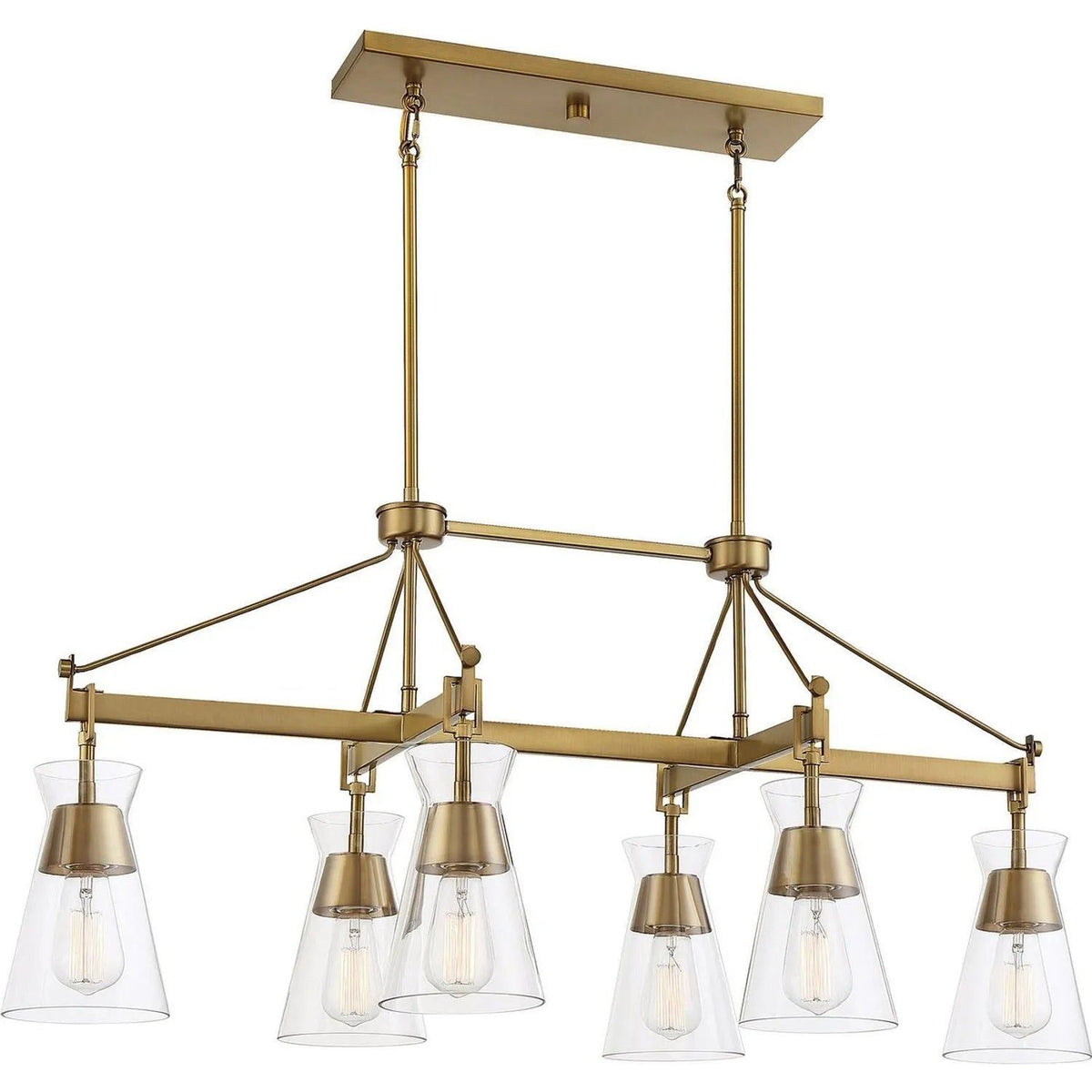 Savoy House - Lakewood Linear Chandelier - 1-1833-6-322 | Montreal Lighting & Hardware