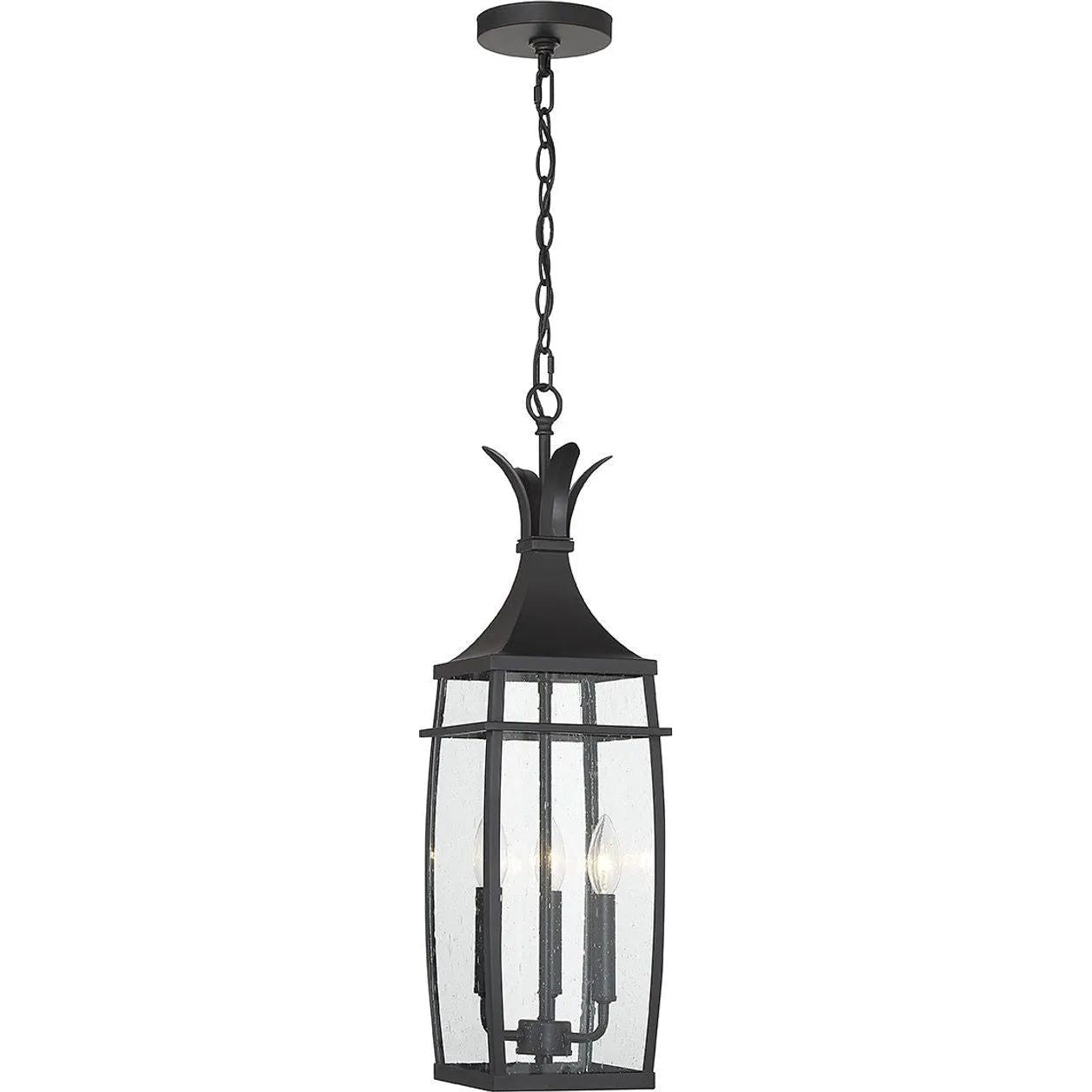 Savoy House - Montpelier Outdoor Hanging Lantern - 5-763-BK | Montreal Lighting & Hardware